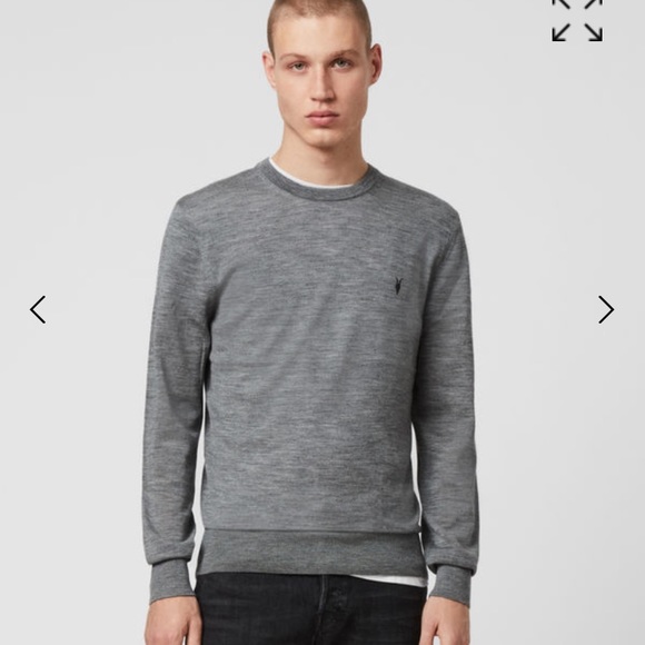 All saints MODE MERINO CREW SWEATER Size Medium